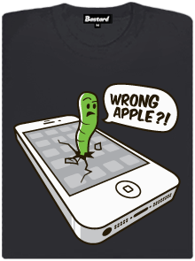Wrong Apple šedé dámské tričko