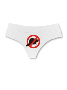 Bobr - bílá tanga