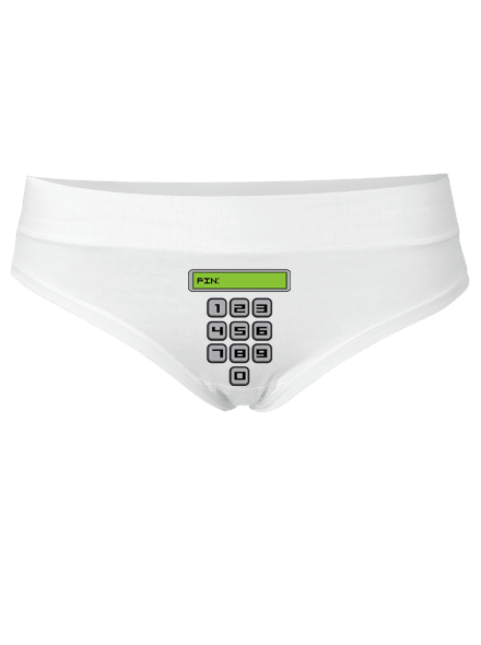 PIN - bílá tanga