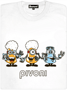 Pivoni bílé dámské tričko