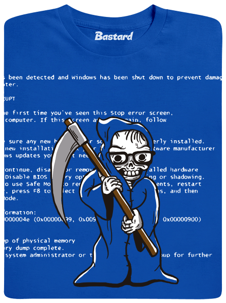 Modrá smrt pánské tričko