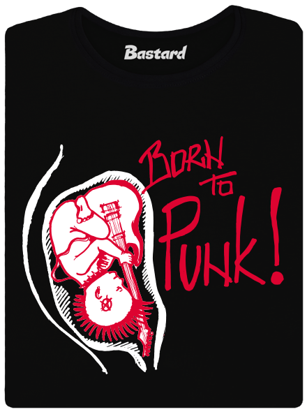 Born to Punk černé dámské tričko