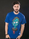 Láska až za hrob modré pánské tričko