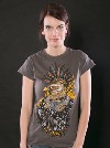 Punk Eagle šedé dámské tričko