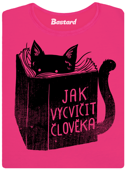 Povinná četba fuchsiové dámské tričko
